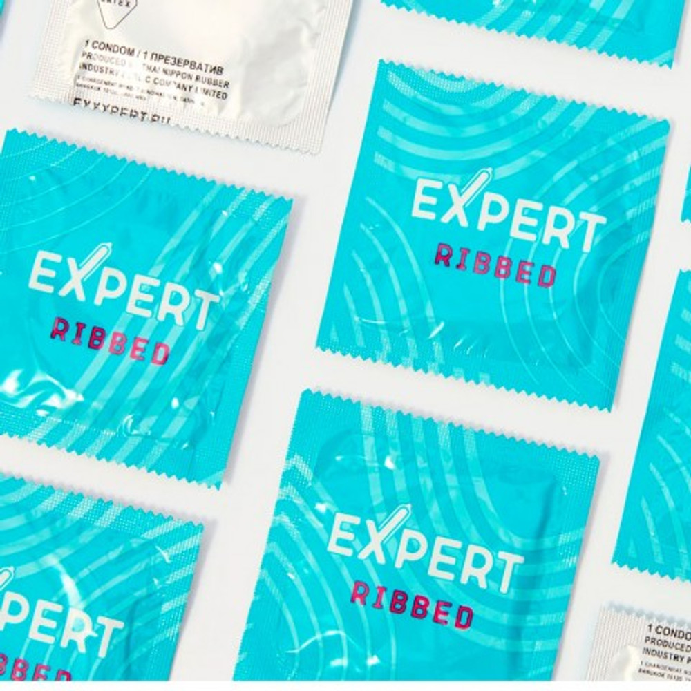 Презервативы EXPERT Ribbed, ребристые, 3 шт