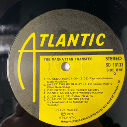 Винтажная виниловая пластинка LP The Manhattan Transfer (Канада 1975)