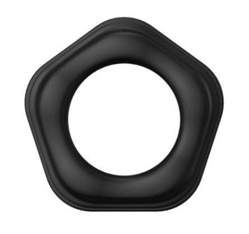 Черное эрекционное кольцо №05 Cock Ring (Цвет: черный)