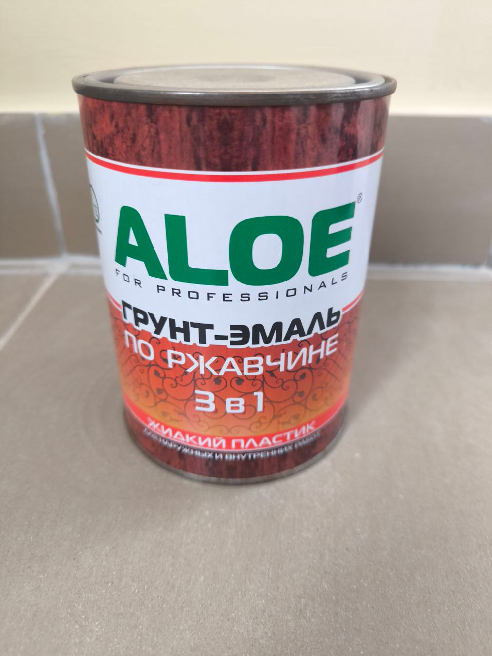 Грунт-эмаль "ALOE" по ржавчине 3 в 1 голубая 0.8 кг