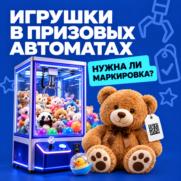Игрушки в призовых автоматах: нужна ли маркировка и кто её наносит Игрушки в призовых автоматах: нужна ли маркировка и кто её наносит