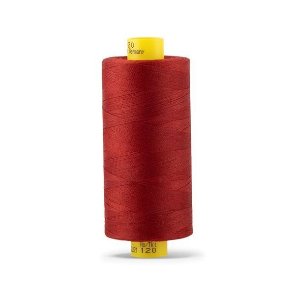Нитка Gutermann Mara 120 (1000 метров), 1 кат., универсальная | 221 красно-терракотовый
