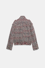 КУРТКА-БОМБЕР ИЗ РЕЛЬЕФНОЙ ТКАНИ — ZW COLLECTION — ZARA