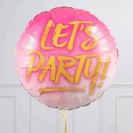 Шар круг "Let's party" (БГ-15)