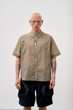 Рубашка Blue Monte Lightweight and Breathable Short-Sleeved Shirt "Usnea Green"