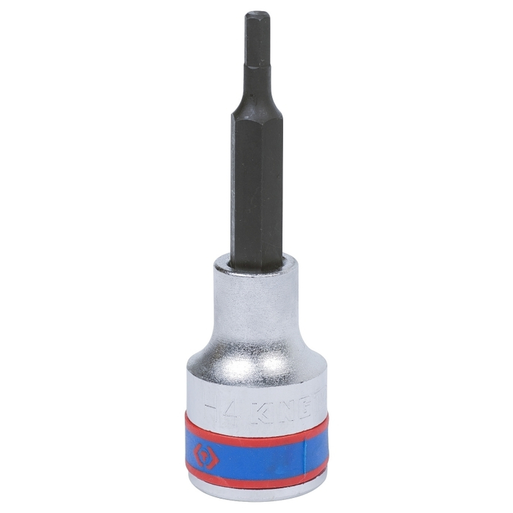 KING TONY (403504) Насадка (бита) торцевая 1/2", L = 80 мм, HEX, 4 мм