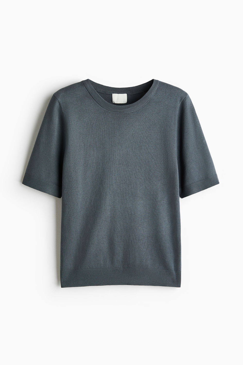 Топ тонкой вязки из вискозы с короткими рукавами - H&M