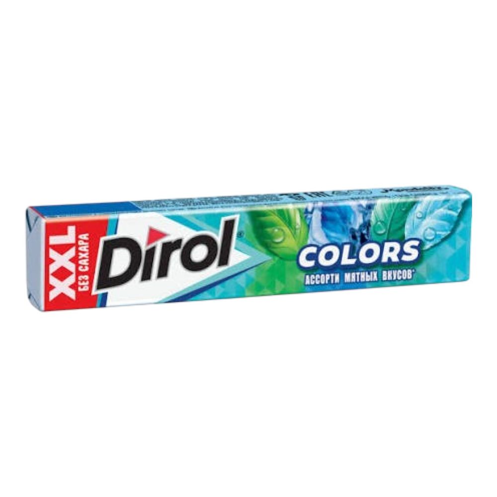 Жевательная резинка DIROL XXL Colors Мята 19г