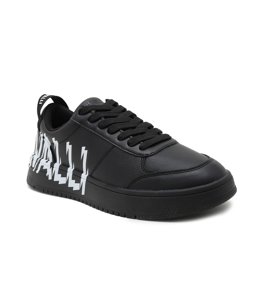 Кожаные кроссовки Just Cavalli - черный(76QA3SM5ZP397)