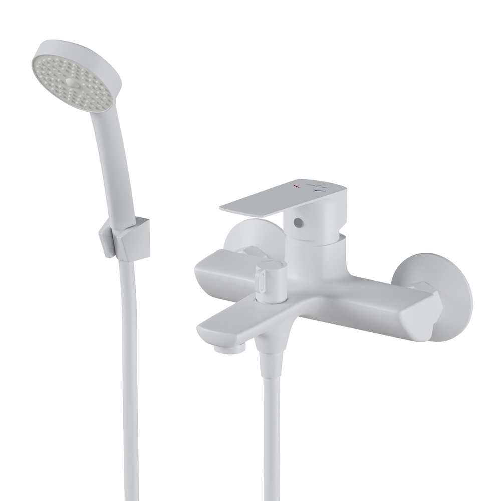 Смеситель для ванны 35k MIXLINE МЛ15-01 (ML15-01W) БЕЛЫЙ