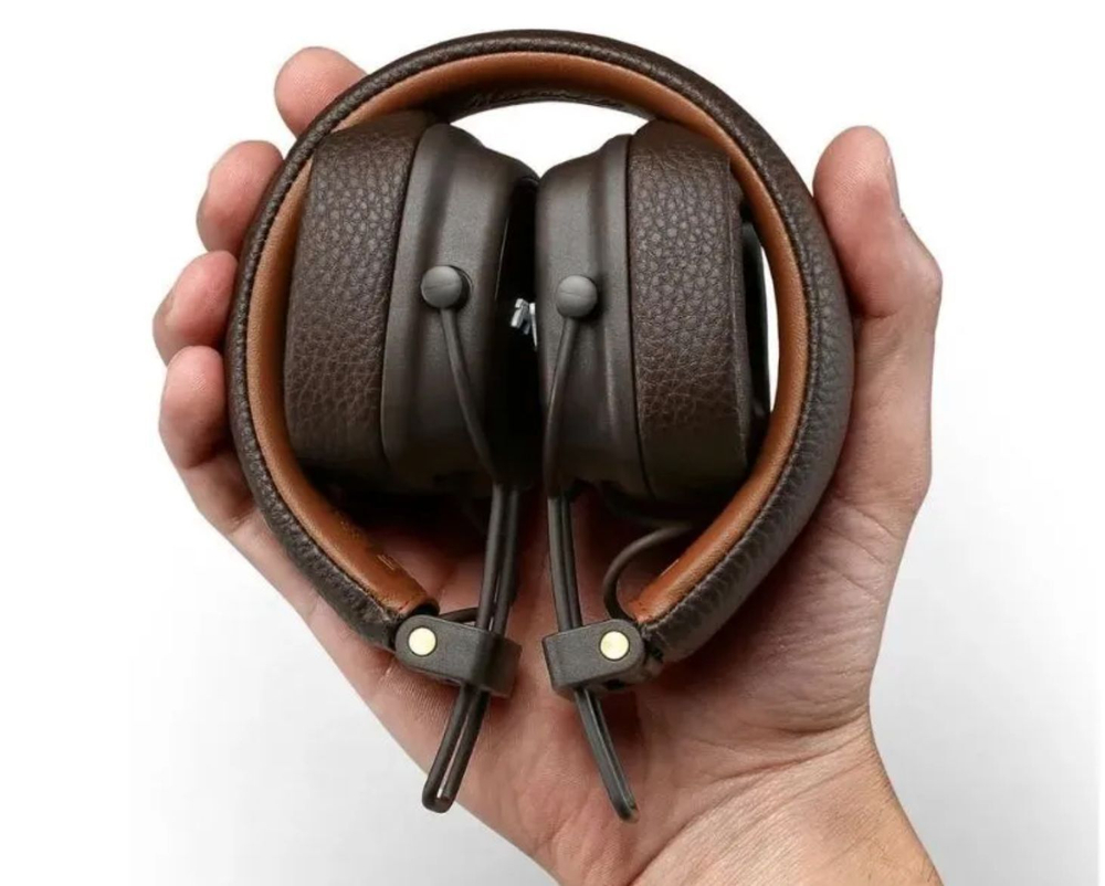 Беспроводные наушники накладные Marshall Major IV Bluetooth коричневые
