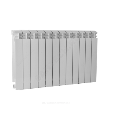 Радиатор биметаллический РБС 500 10 секций Qну=1750 Вт RAL 9016 (белый) Ogint