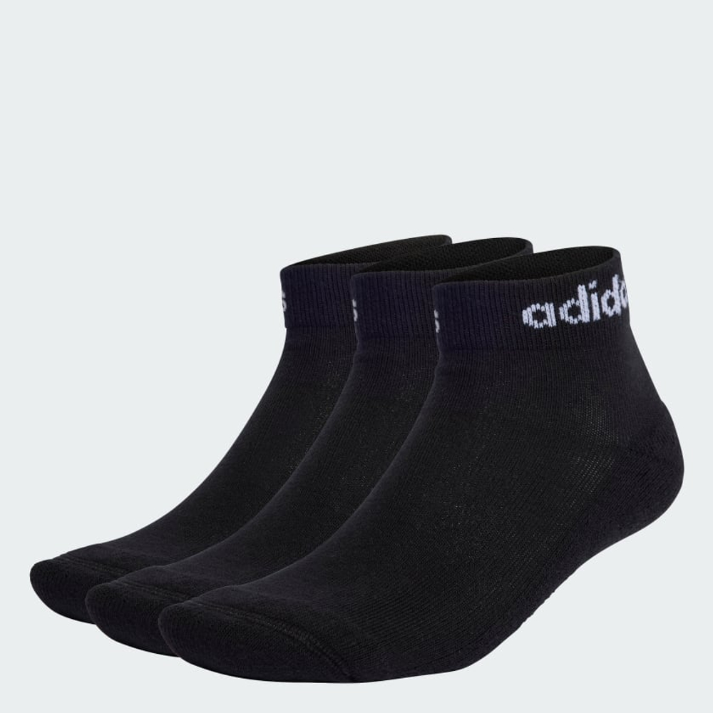 Линейные короткие носки с амортизацией 3 пары - Adidas