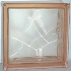 Купить Стеклоблок розовый окраска в массе Vitrablok  19x19x8