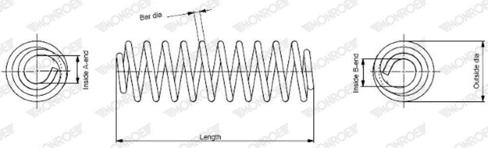 MONROE - SE3348-MOR - Suspension Spring