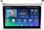 Магнитола для Volkswagen Polo 2009-2020 (рамка серебро) - Teyes CC2 PLUS монитор 9" QLED, Android 10, Быстрая, SIM-слот
