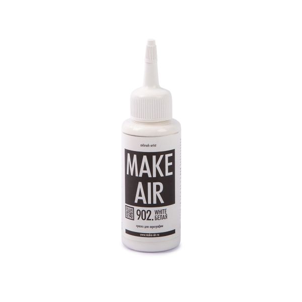Краска для аэрографии Make Air 60 мл, К60902 белая, Аква-колор
