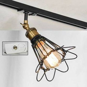 Трековый однофазный светильник LSP-9109-TAW черный Centereach Lussole LOFT