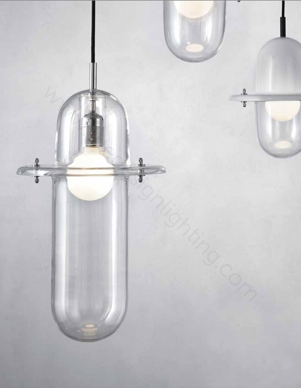 Pendant design lamp  Hats Large by Lasvit (Clear)