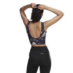 Женский топ теннисный Adidas Designed To Move Graphic Crop Top W - black/white