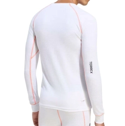 Компрессионная одежда Adidas Terrex Xperior Clima365 Long Sleeve Baselayer - white/semi impact orange