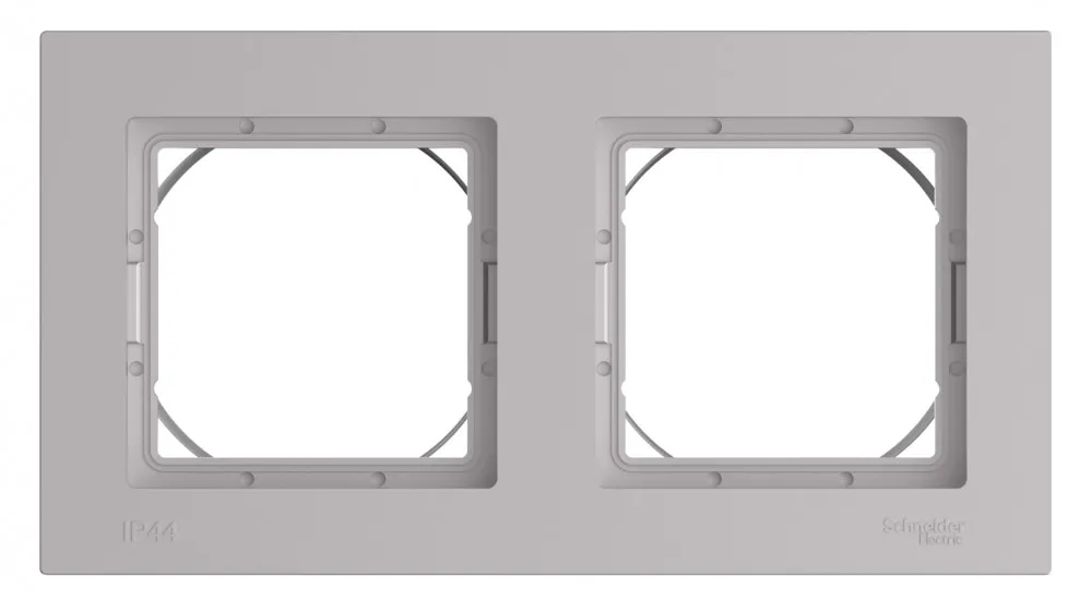 ATLASDESIGN AQUA 2-постовая РАМКА, IP44, АЛЮМИНИЙ