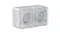 Розетка двойная с крышкой IP54 Systeme Electric AtlasDesign Profi54 Серый ATN543026