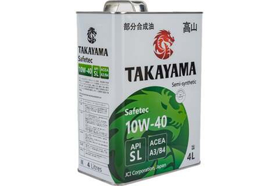 Масло моторное Takayama Safetec 10W-40 A3/B4 SL полусинтетика 4л 605591