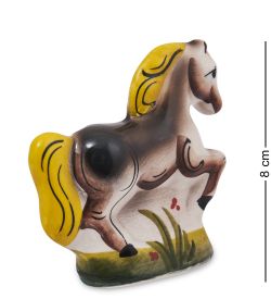 ГЛ- 098/1 Фигурка «Лошадь» цв. (Гжельский фарфор)