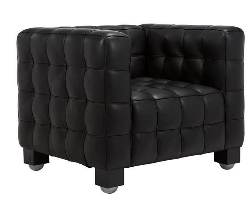 кресло kubus armchair ( кожа) (by Steel Arts)