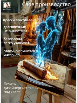 Картина "Секреты в картах", на стену 30х40см 1шт.