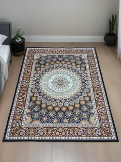 Безворсовый ковёр 120 × 160 см, кремовый