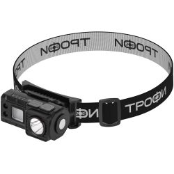 Фонарь налобный светодиодный Трофи GA-102 аккумуляторный 3 Bт сенсорное управление магнит клипса 5 режимов | Налобные фонари