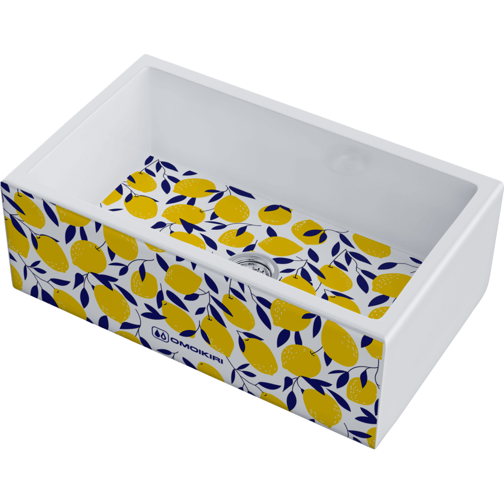 Мойка Omoikiri Mikura 76-Lemon Natceramic/белый