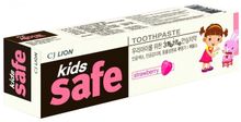 Зубная паста CJ Lion Kids Safe клубника 3-12 лет 90 гр 3 уп