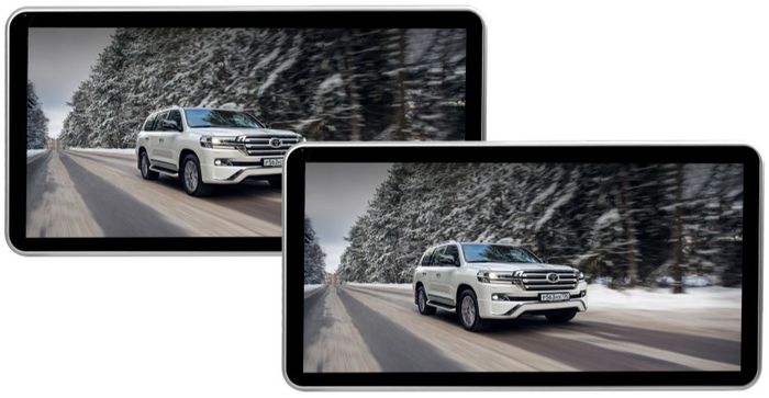Комплект мониторов на подголовник для Toyota LC200/Lexus LX - ERGO LC200 с сенсорным экраном 11,6” (Full HD 1920x1080, Android, 4G) черный