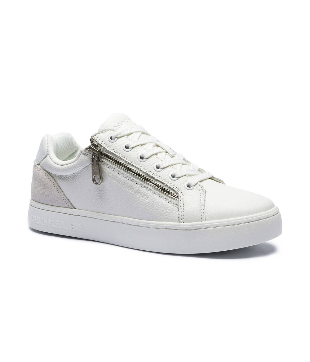 Кожаные кроссовки Calvin Klein Jeans - белый(YM0YM01254)