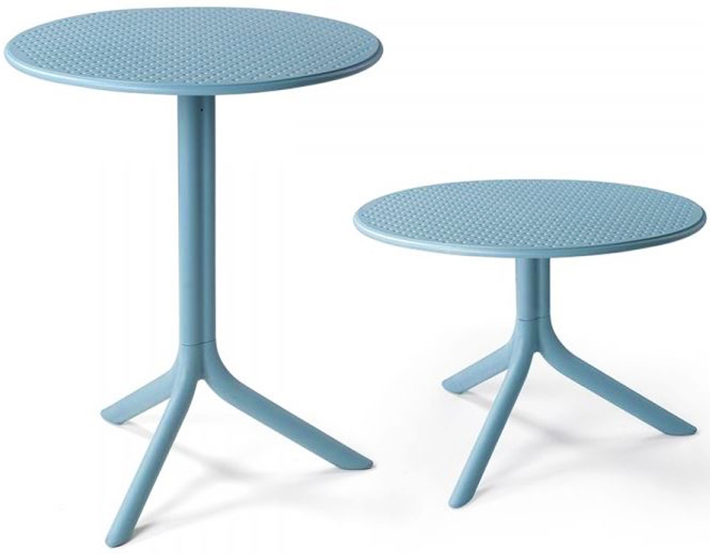 Стол пластиковый обеденный Nardi Step + Step Mini, голубой
