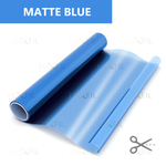 Пленка для окон декоративная MATTE BLUE LUXFIL, на отрез (ширина рулона 1,524 м.)