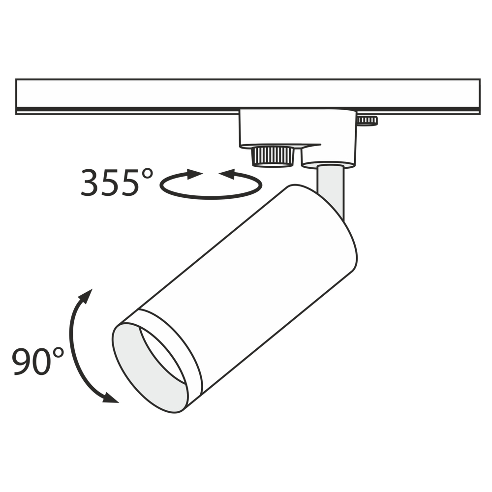 Трековый светильник Maytoni Focus TR004-1-GU10-W
