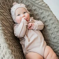Боди-кимоно с рюшей и длинным рукавом "Сахара" 0+