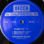 The Moody Blues - Caught Live +5 2LP (Скандинавия 1977г.)