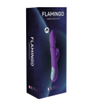 Женский вибромассажер Flamingo с ротацией и нагревом (7 режимов) (Цвет: фиолетовый)