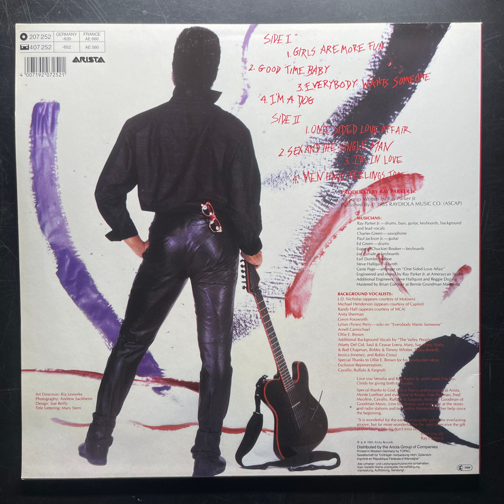Ray Parker Jr. ‎– Sex And The Single Man (Европа 1985г.)