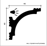 Карниз потолочный 6.50.404