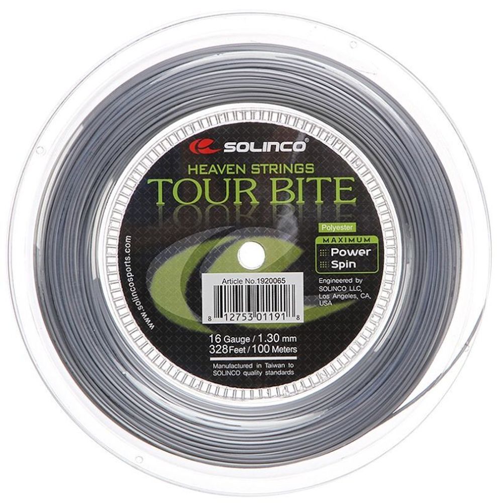 Теннисные струны Solinco Tour Bite (100 m) - grey