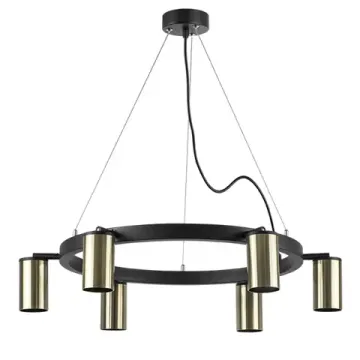 Люстра подвесная 6*GU10 LR016316 черный/бронза Rullo Lightstar
