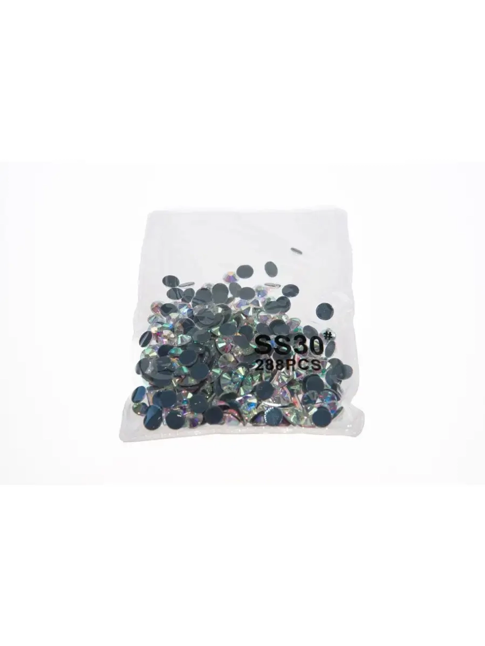 Стразы термоклеевые стекло Crystal AB ss30