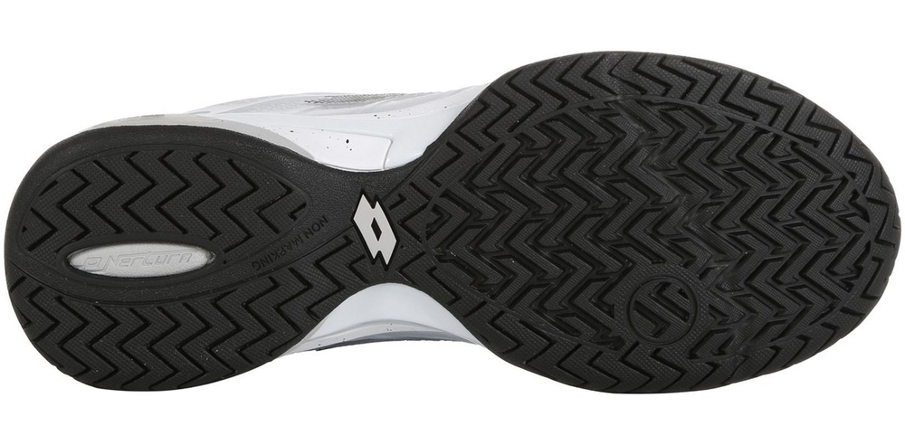 Мужские кроссовки теннисные Lotto Mirage 300 Speed M - all white/all black/vapor gray