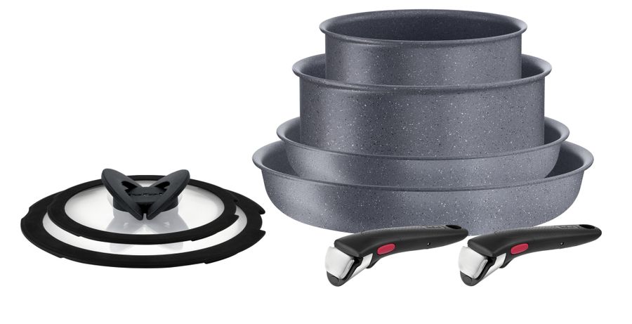 Набор посуды со съемной ручкой Tefal Ingenio Natural Force 8 предметов 16/20/22/26 L3969153